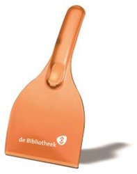 Oranje ijskrabber de Bibliotheek