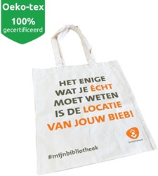 Katoenen draagtas #mijnbibliotheek