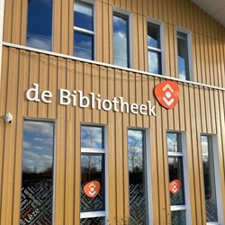 Acrylox gevelletters de Bibliotheek
