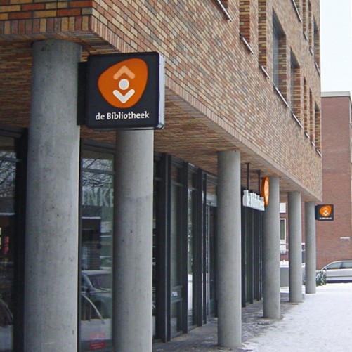 Lichtbak 2-zijdig de Bibliotheek