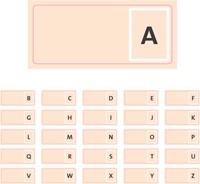 Alfabet bordjes (Beige)-2