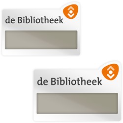 Personeelsbadge de Bibliotheek met venster