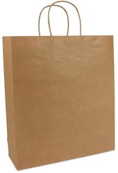 Verstevigde papieren tassen met koord - 250 stuks (35+12x40cm)