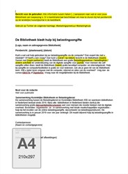 Hulp bij belastingaangifte - Lokaal persbericht