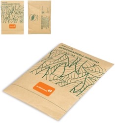 Biologisch afbreekbare regenponcho