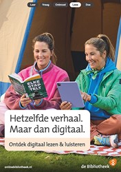 Digitaal lezen - Flyer A5 - Kamperen Tablet