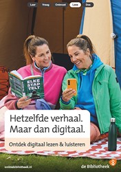 Digitaal lezen - Flyer A5 - Kamperen Telefoon
