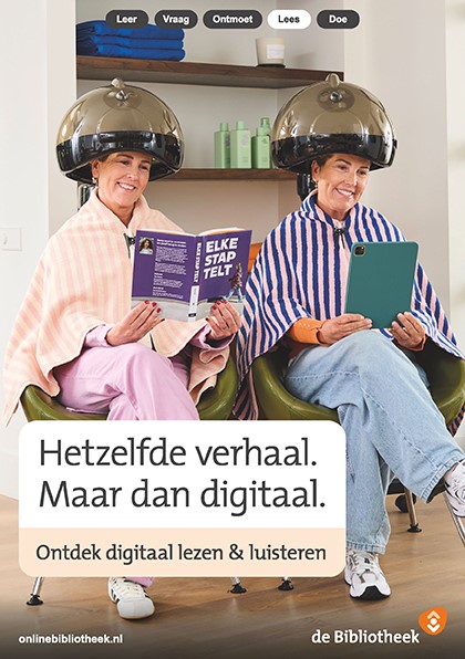 Digitaal lezen - Flyer A5 - Kapper Tablet