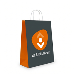 Papieren draagtas de Bibliotheek - 250 stuks