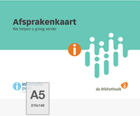 Kaart A5 - Afsprakenkaart, we helpen u graag verder