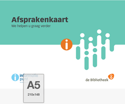 Kaart A5 - Afsprakenkaart, we helpen u graag verder