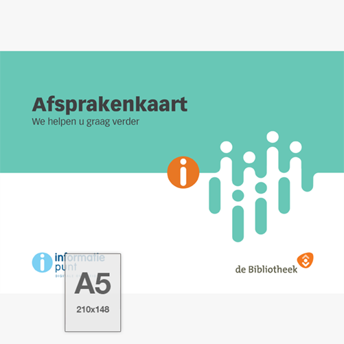 Kaart A5 - Afsprakenkaart, we helpen u graag verder