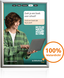 Kliklijst Enkelzijdig - Waterdicht 25 mm 