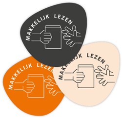 Rugetiket makkelijk lezen (klein) - rol 500 st.