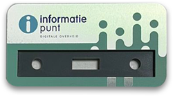 Naambadge Informatiepunt met venster
