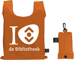 Opvouwbare draagtas "I Love de Bibliotheek"