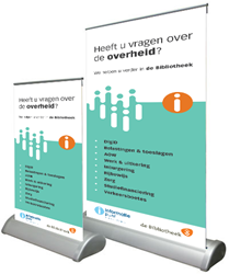 Mini roll-up tafelbanner informatiepunt A4