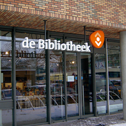 Gevelbelettering de Bibliotheek