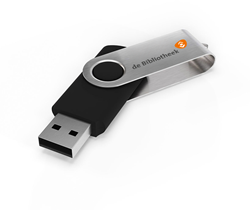 USB stick met metalen beugel